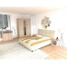 Dormitor Soft Sonoma cu pat tapitat
